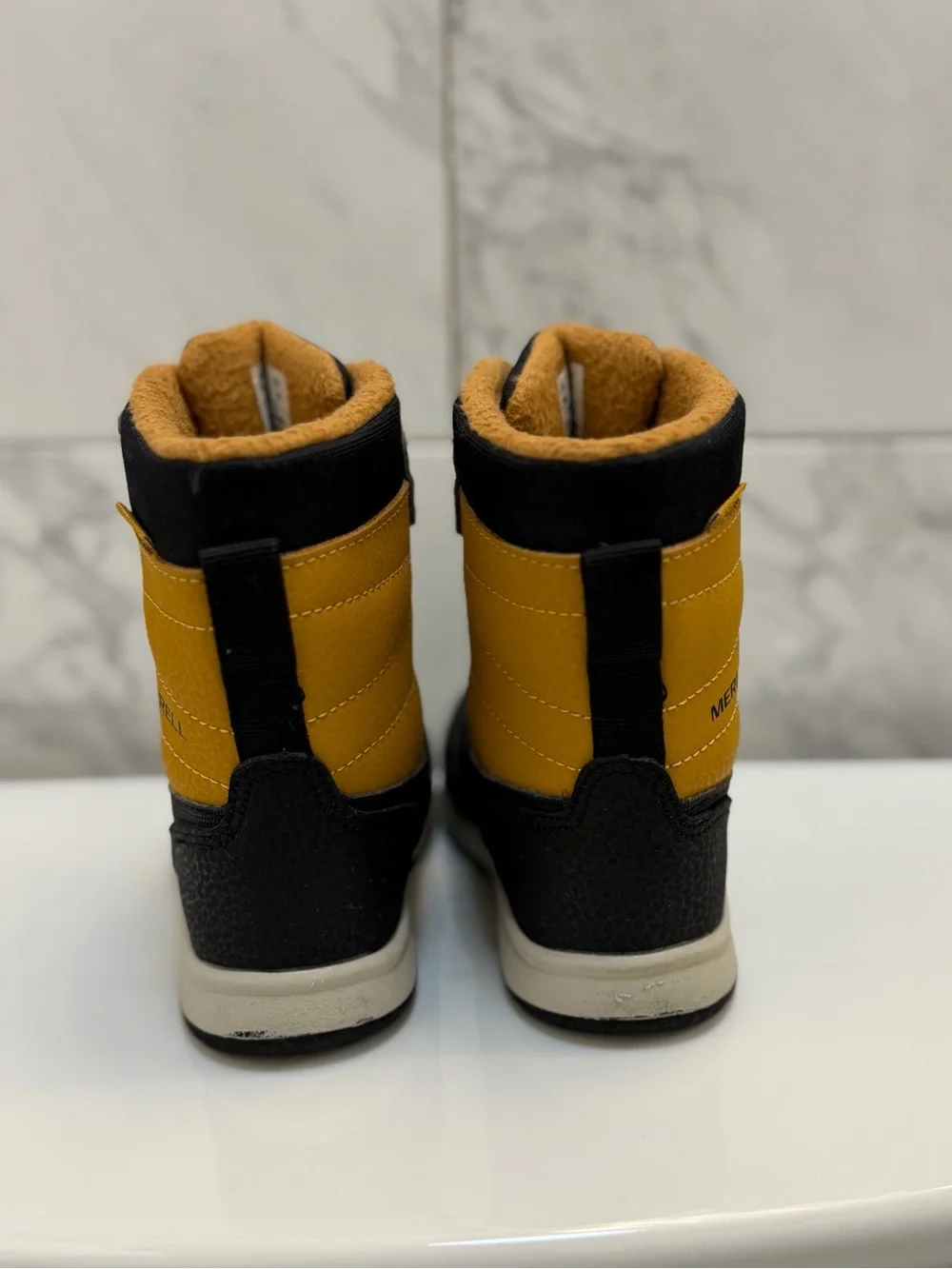 Merrell Kids' Black & Mustard Winter Boots size 7M